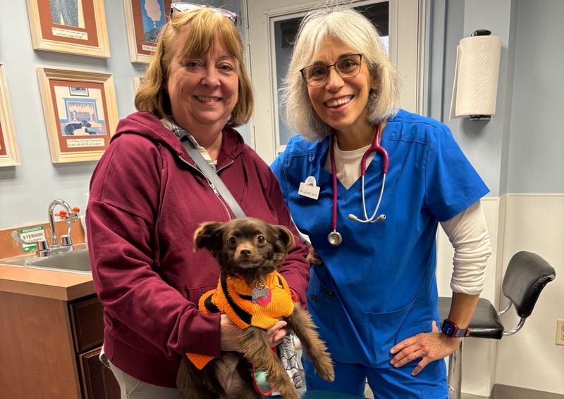 Carousel Slide 59: Zinnia and her mom love coming to see Dr Good!